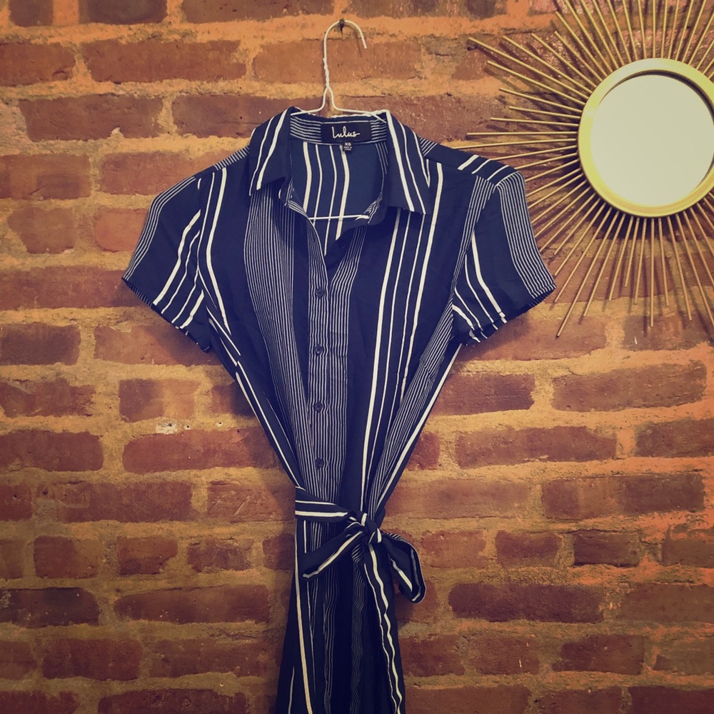 Wrap shirt dress